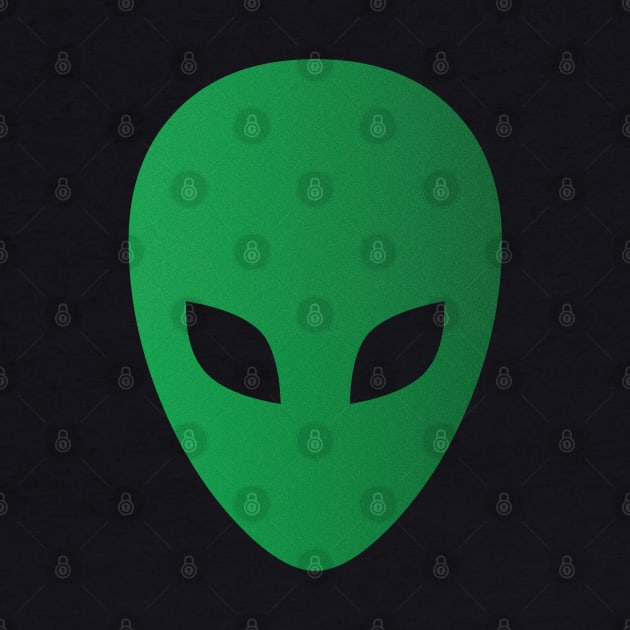 Green alien face by RENAN1989